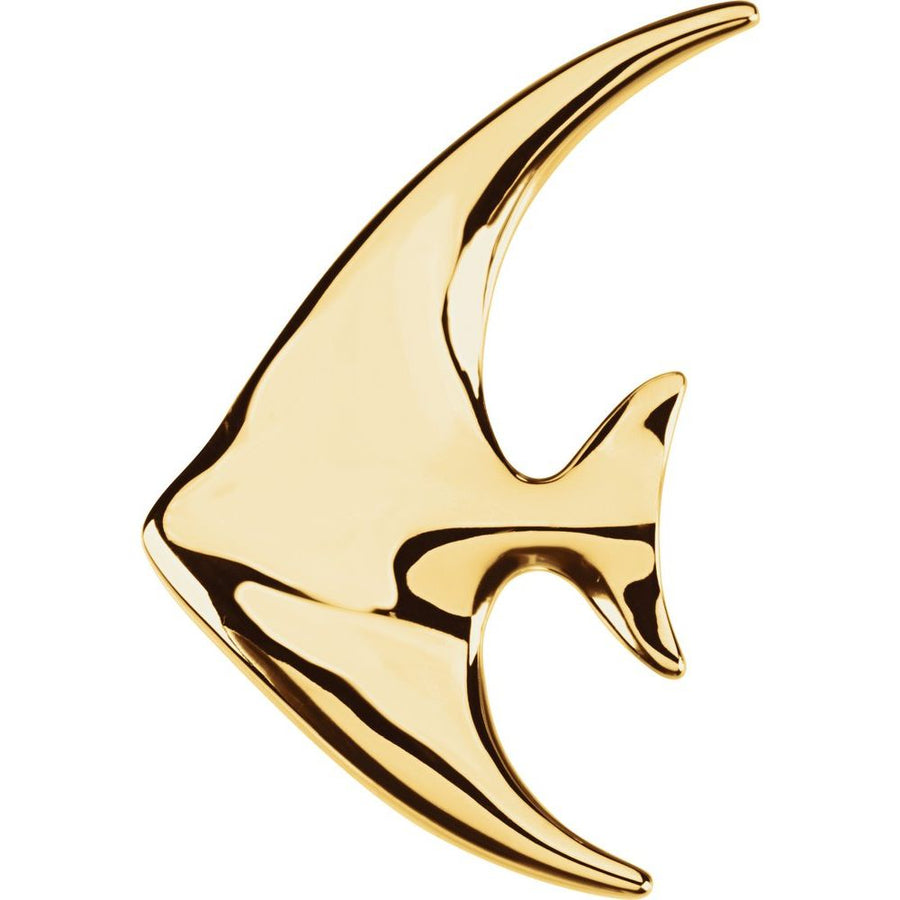 Large Angelfish Brooch | Pendant In Sterling Silver