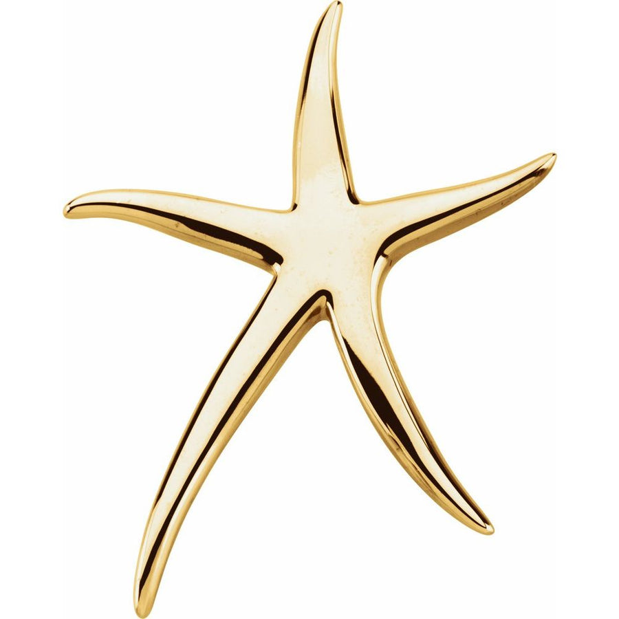 Large Starfish Brooch | Pendant  In Sterling Silver