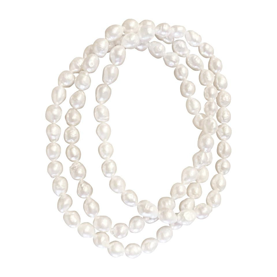 Antibes Stretch Baroque Freshwater Pearl Bicep Bracelet / Upper Arm Bracelet
